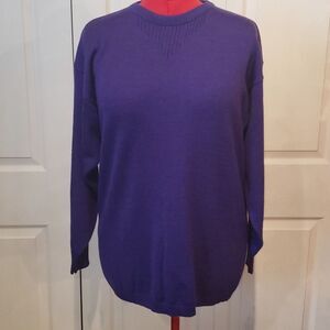 Catalina Plum Purple Long Sleeve Crewneck Sweater